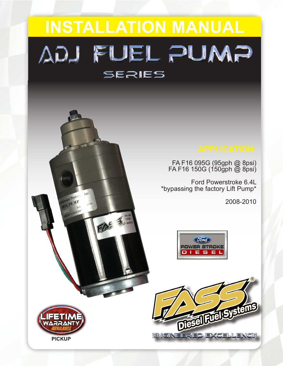 FASS FA F16 150G User Manual | 16 pages