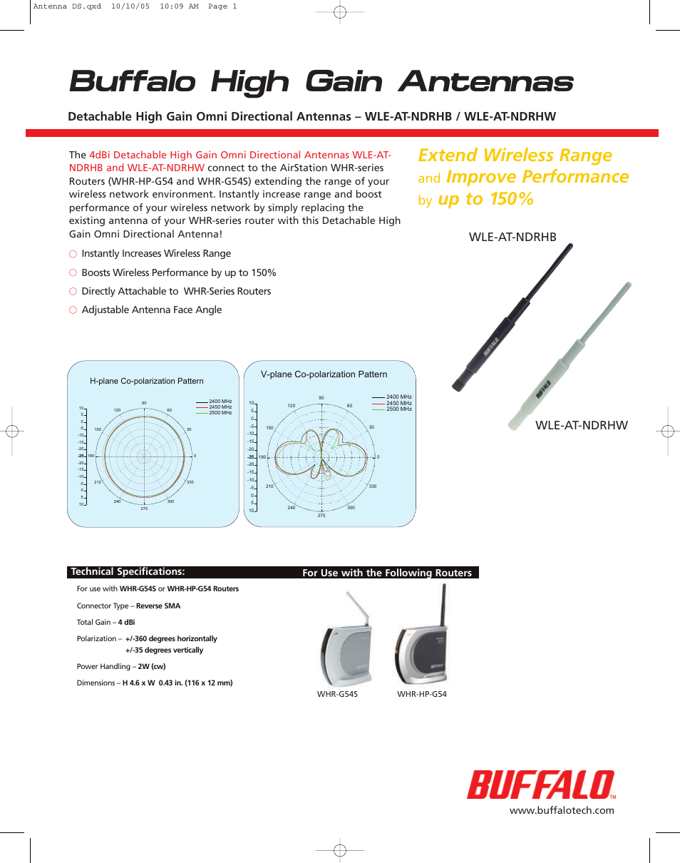 Buffalo Technology WLE-AT-NDRHW User Manual | 2 pages