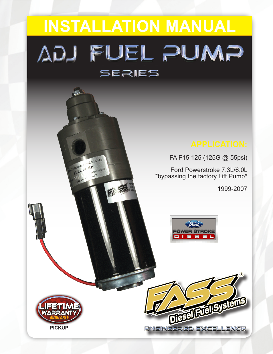 FASS FA F15 125G User Manual | 18 pages