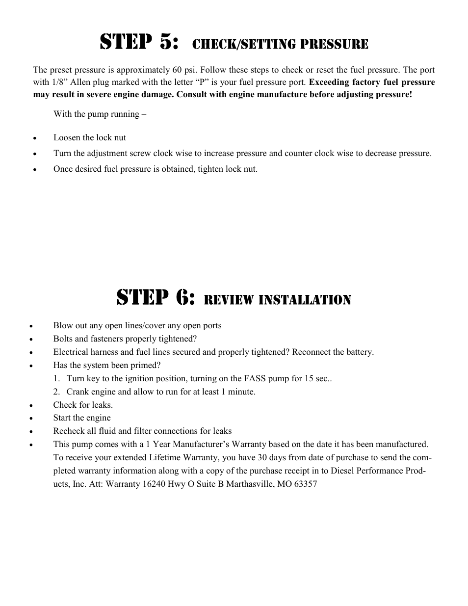 FASS FA F15 220G User Manual | Page 16 / 18
