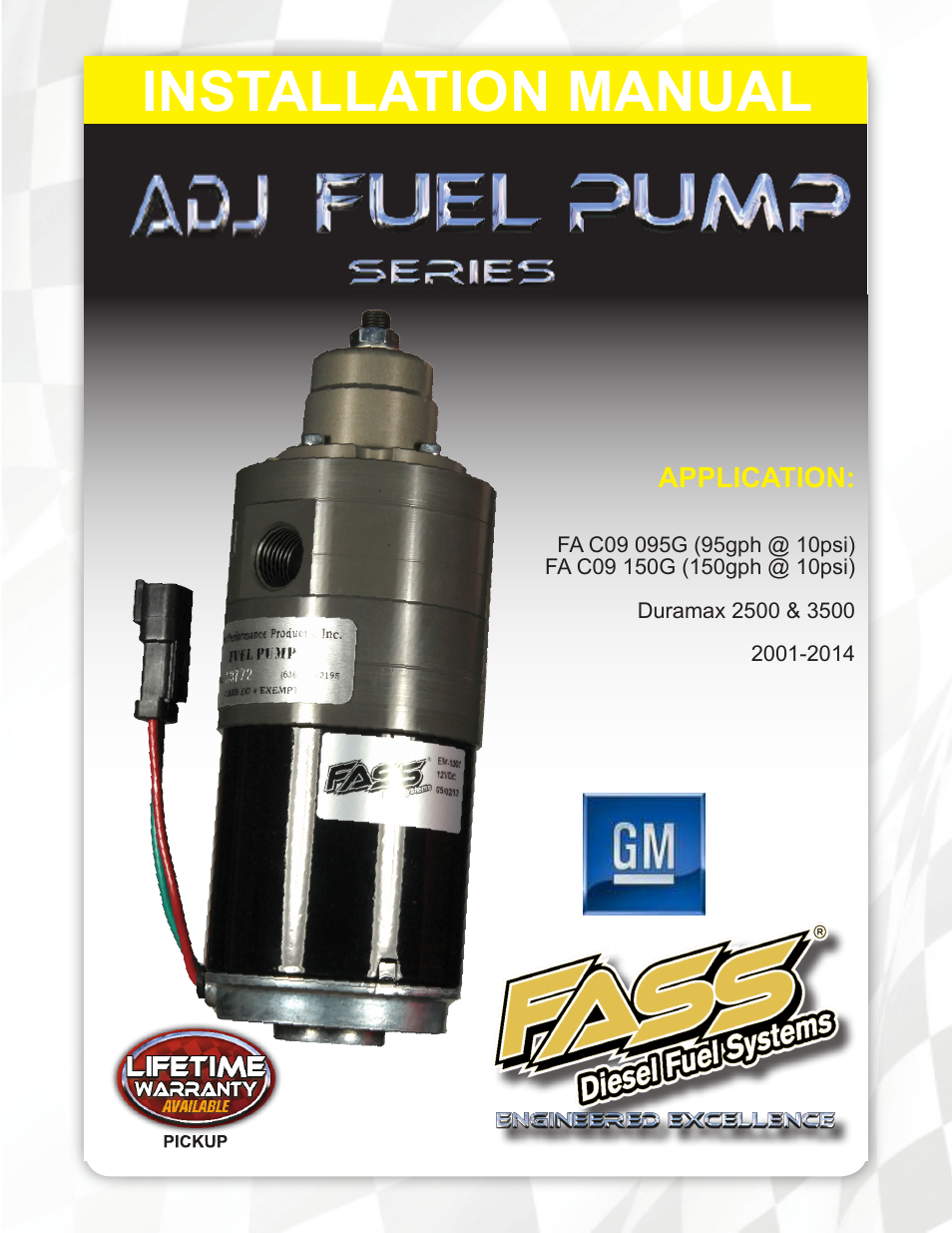 FASS FA C09 150G User Manual | 17 pages