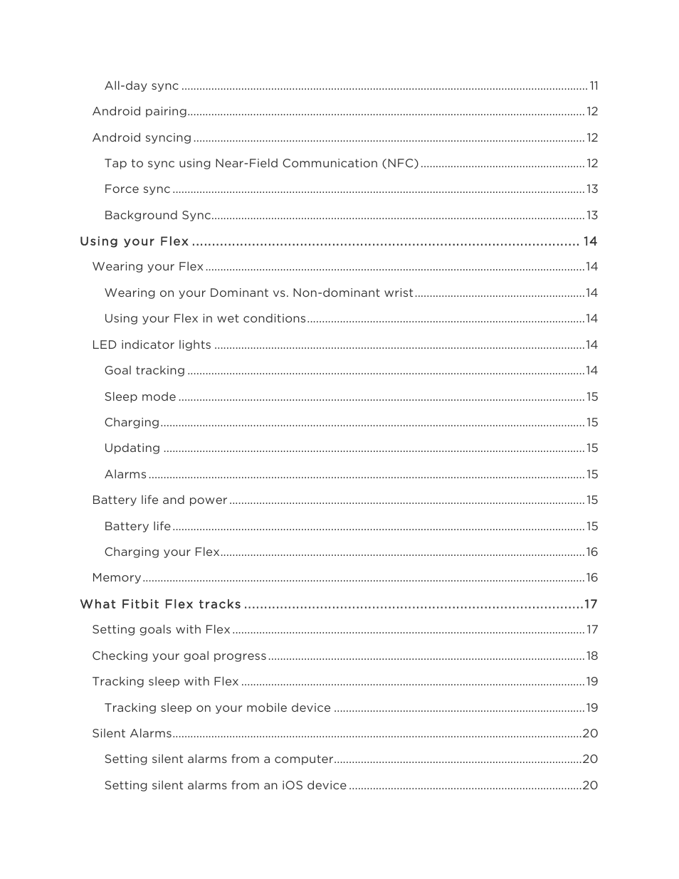 Fitbit Flex User Manual | Page 3 / 37