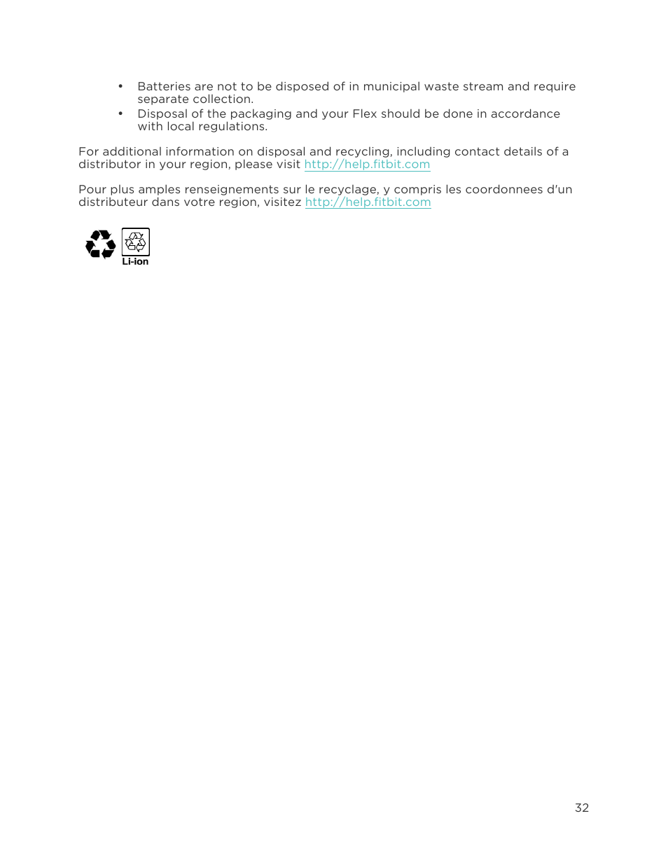 Fitbit Flex User Manual | Page 36 / 37