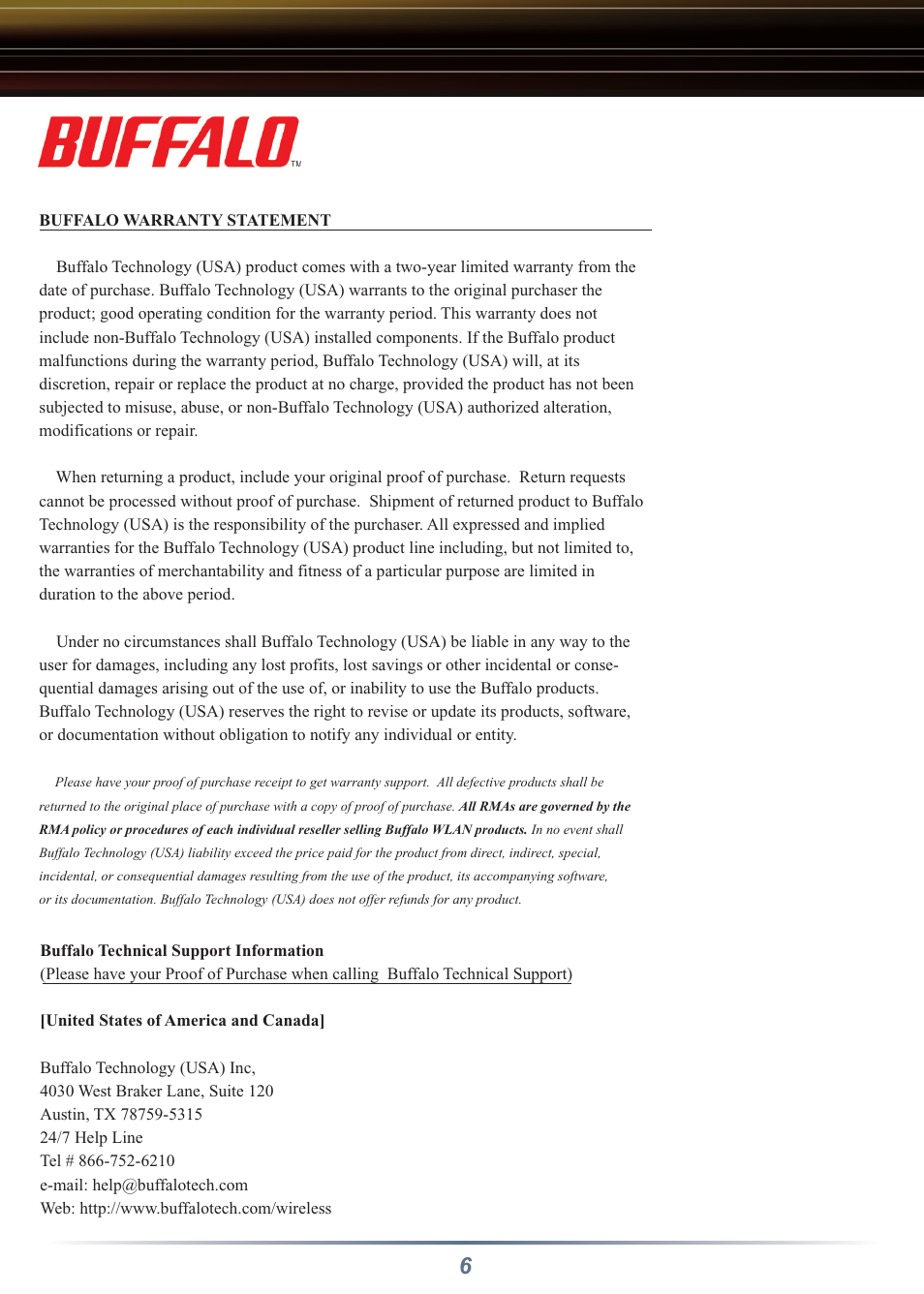 Buffalo Technology Power Over Ethernet Receiver WLE-POE-R7 User Manual | Page 6 / 8