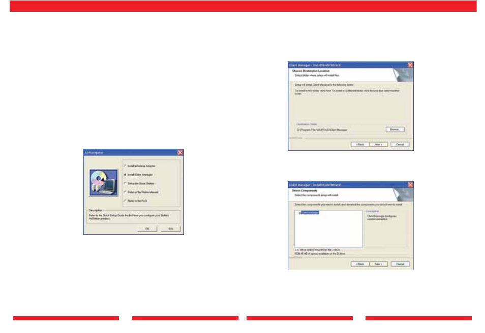 Client manager, Installing client manager | Buffalo Technology WLI-PCI-G54 User Manual | Page 5 / 14