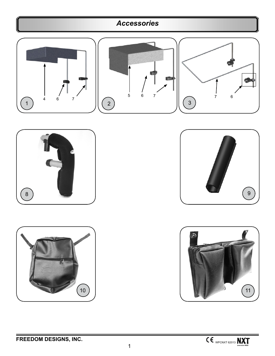 Accessories | Freedom Designs Freedom NXT User Manual | Page 10 / 182