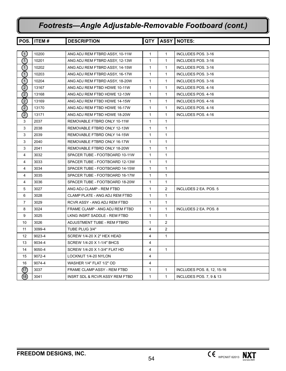 54 freedom designs, inc | Freedom Designs Freedom NXT User Manual | Page 63 / 182