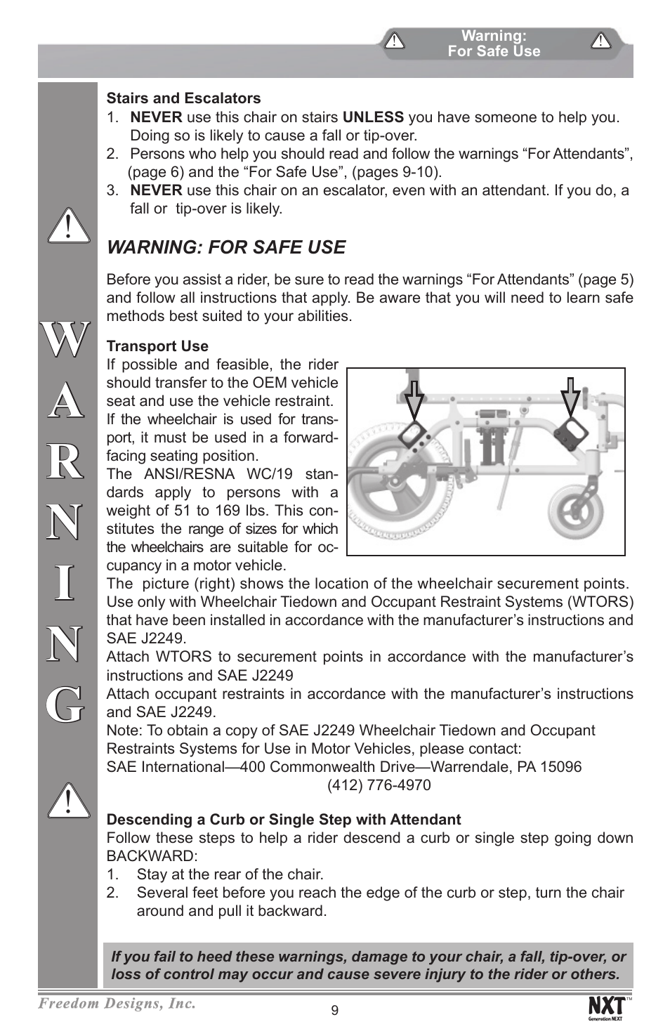 Freedom Designs Freedom NXT User Manual | Page 11 / 40