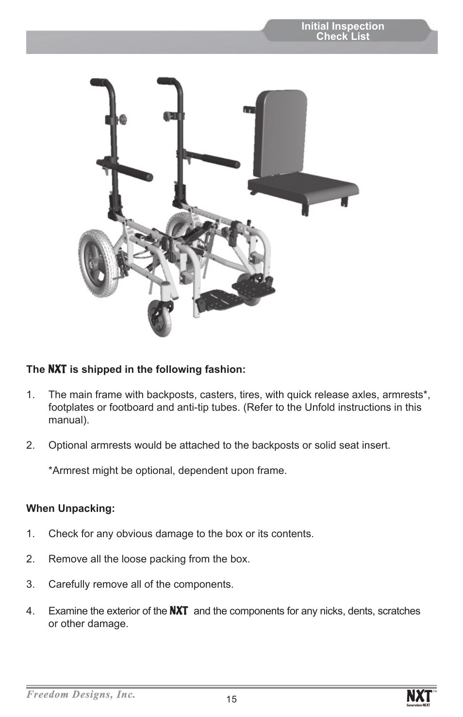 Freedom Designs Freedom NXT User Manual | Page 17 / 40
