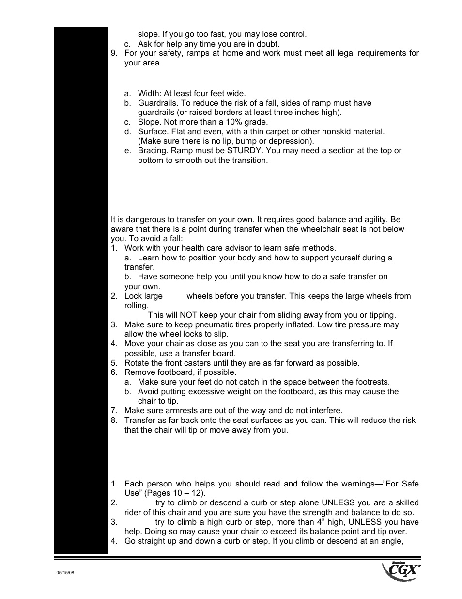 Freedom Designs Freedom CGX User Manual | Page 11 / 36