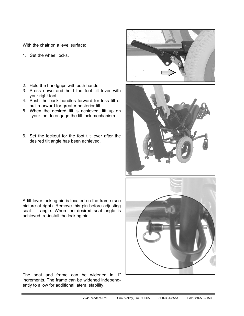 Adjustments | Freedom Designs Freedom CGX User Manual | Page 30 / 36