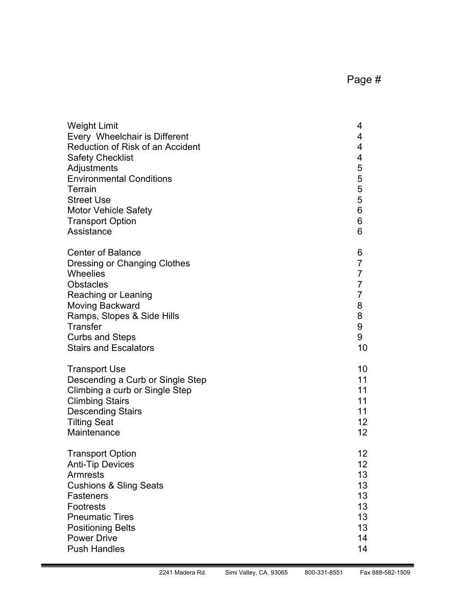 Freedom Designs Freedom CGX User Manual | Page 4 / 36