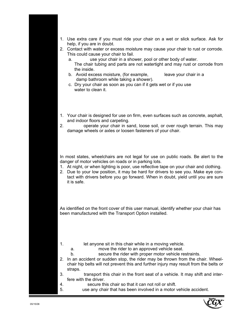 Freedom Designs Freedom CGX User Manual | Page 7 / 36