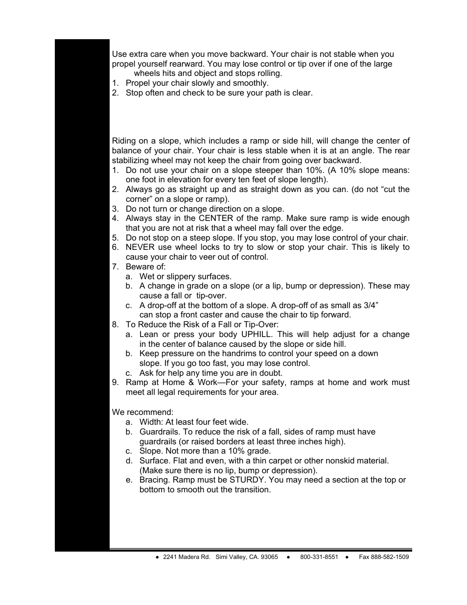 Freedom | Freedom Designs TriPod LT User Manual | Page 10 / 36