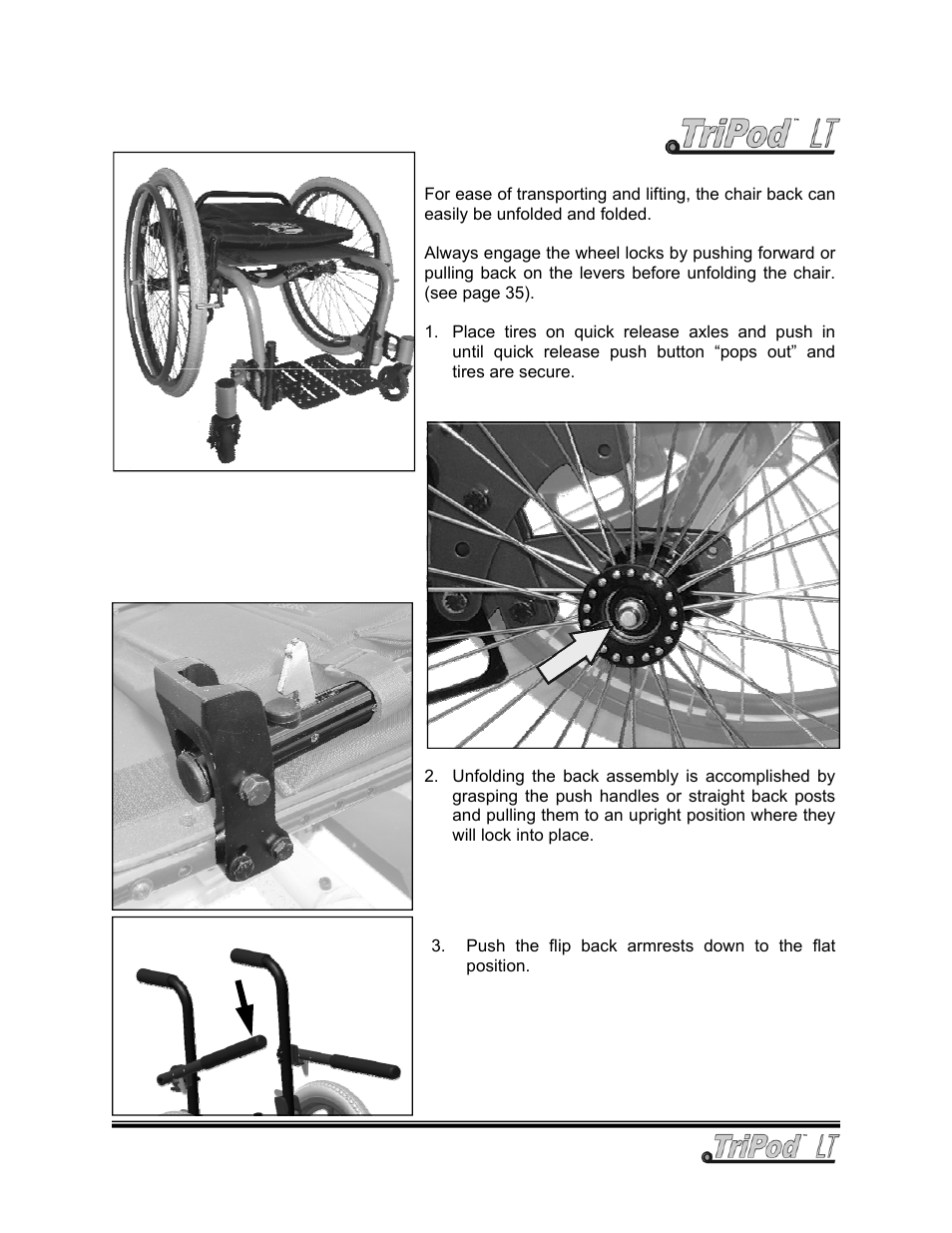 Unfolding the | Freedom Designs TriPod LT User Manual | Page 21 / 36