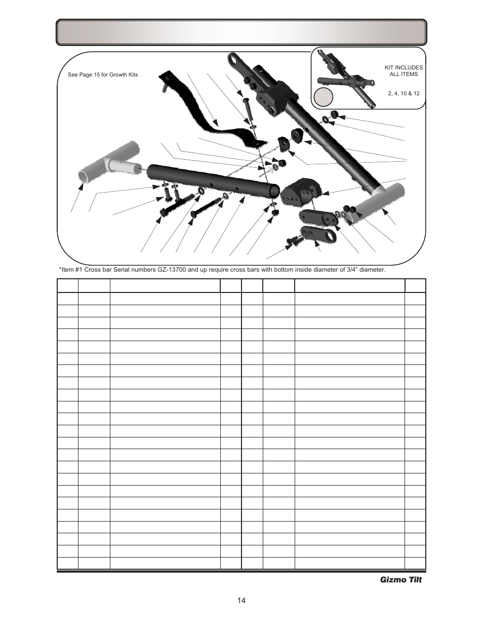 Freedom Designs Gizmo Tilt in Space User Manual | Page 16 / 48