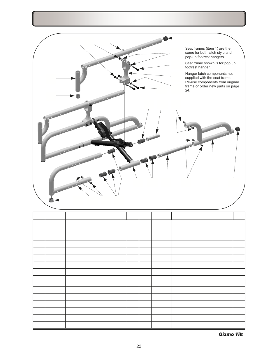 Frames—base | Freedom Designs Gizmo Tilt in Space User Manual | Page 25 / 48