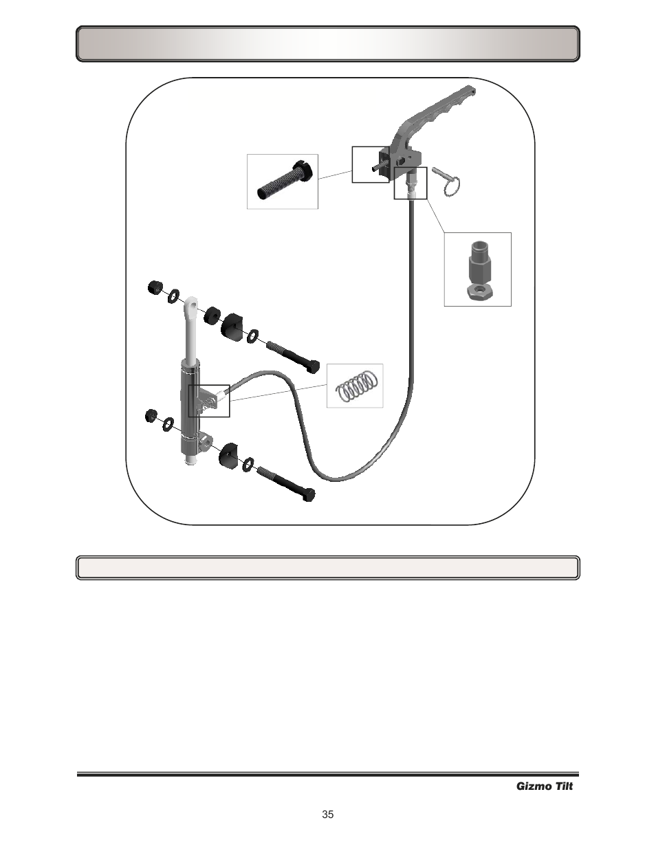 Tilt mechanism— (discontinued) | Freedom Designs Gizmo Tilt in Space User Manual | Page 37 / 48