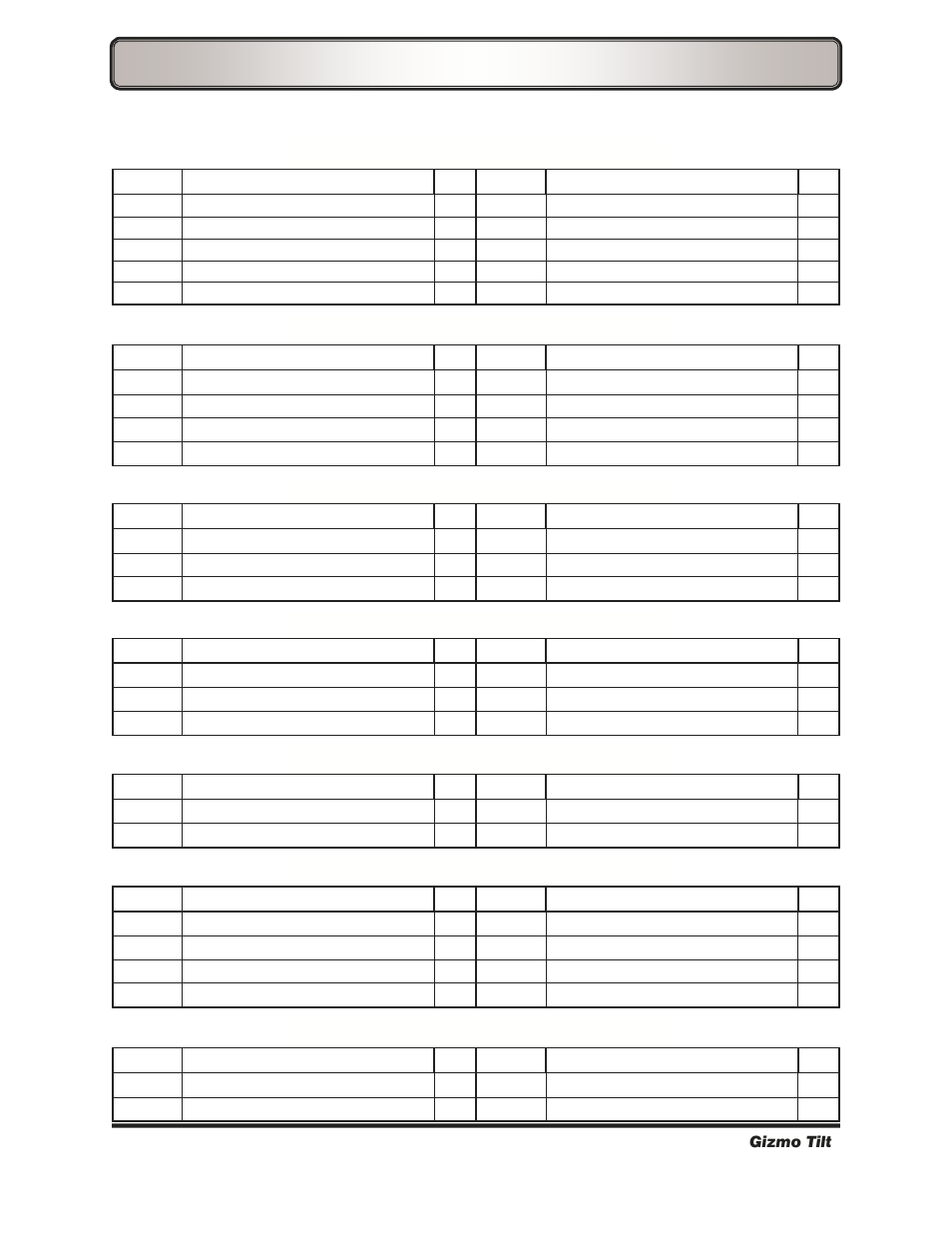 Wheel—wheel options | Freedom Designs Gizmo Tilt in Space User Manual | Page 45 / 48