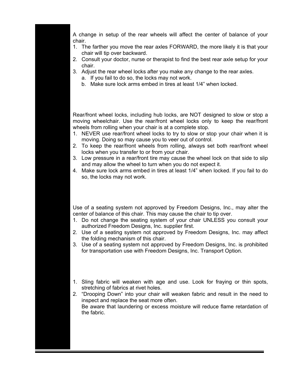 Freedom Designs Gizmo Tilt in Space User Manual | Page 18 / 44