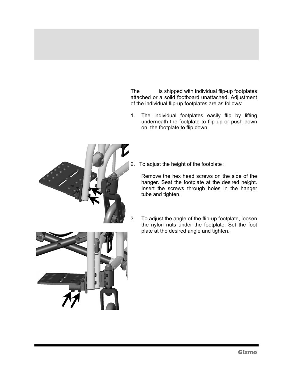 Main frame, Continued | Freedom Designs Gizmo Tilt in Space User Manual | Page 29 / 44