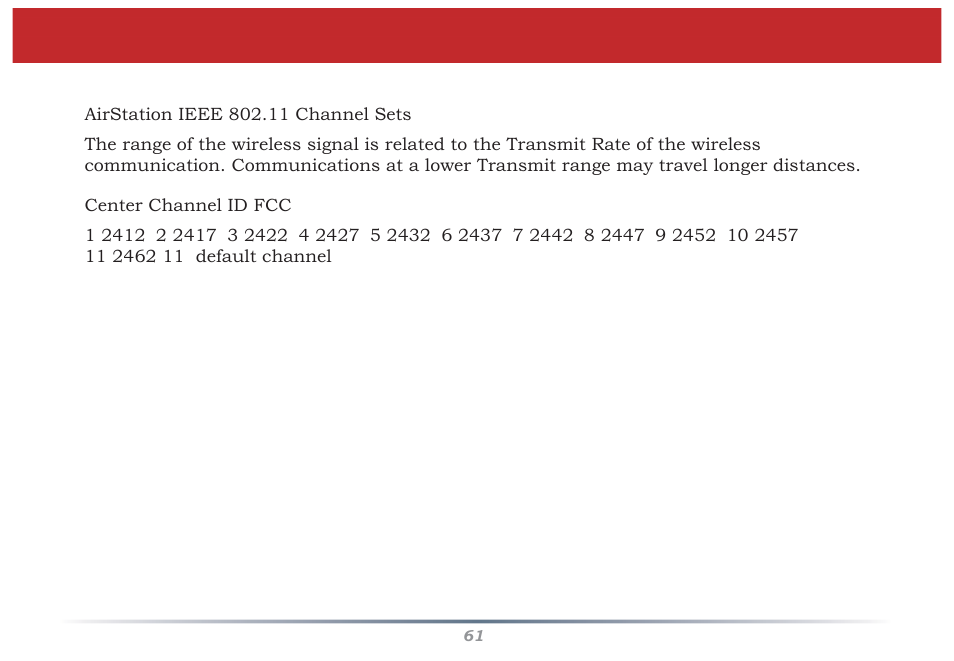 Specifi cations | Buffalo Technology WZR-G300N User Manual | Page 61 / 89