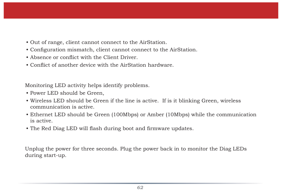 Troubleshooting | Buffalo Technology WZR-G300N User Manual | Page 62 / 89