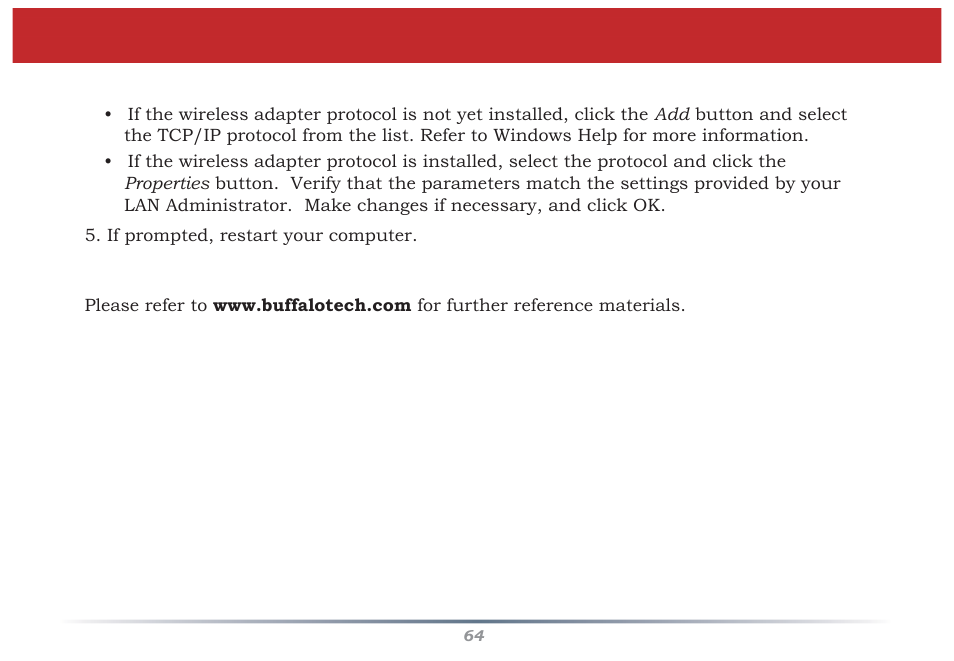 Troubleshooting | Buffalo Technology WZR-G300N User Manual | Page 64 / 89