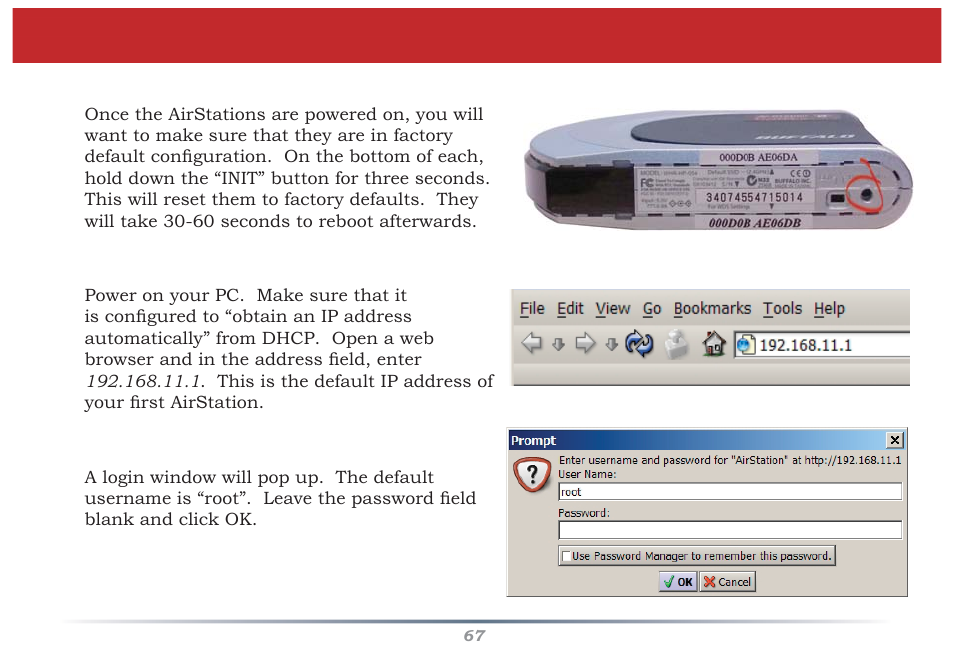 Confi guring a wds bridge | Buffalo Technology WZR-G300N User Manual | Page 67 / 89