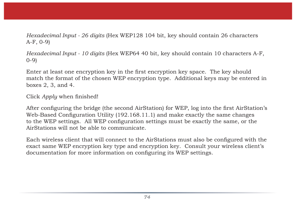Confi guring a wds bridge | Buffalo Technology WZR-G300N User Manual | Page 74 / 89