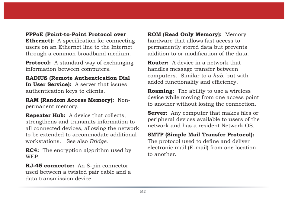 Glossary | Buffalo Technology WZR-G300N User Manual | Page 81 / 89