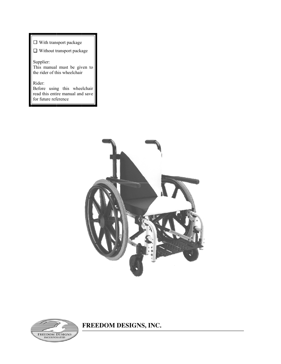 Freedom Designs Freedom SP3 User Manual | 48 pages