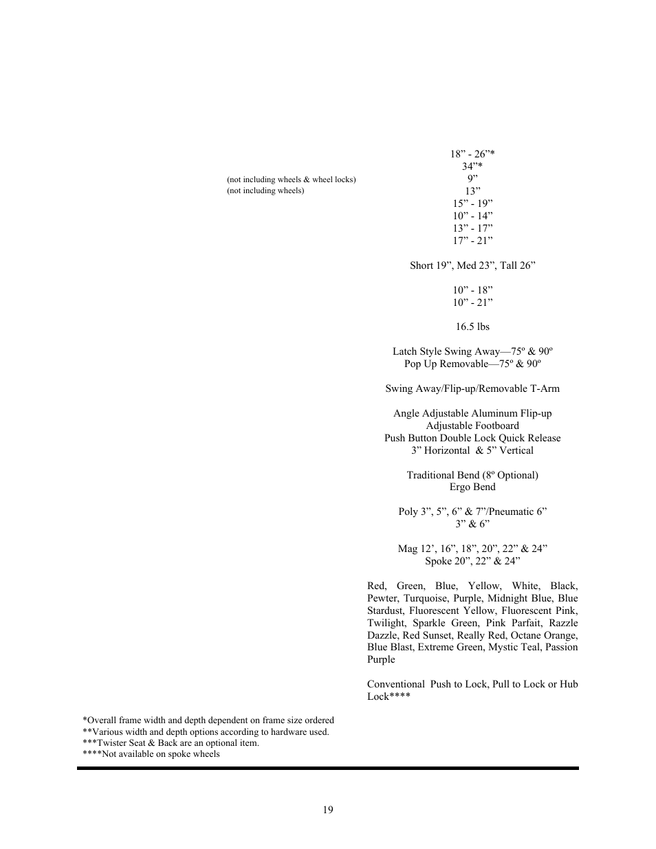 Specifications, Freedom designs, inc | Freedom Designs Freedom SP3 User Manual | Page 21 / 48