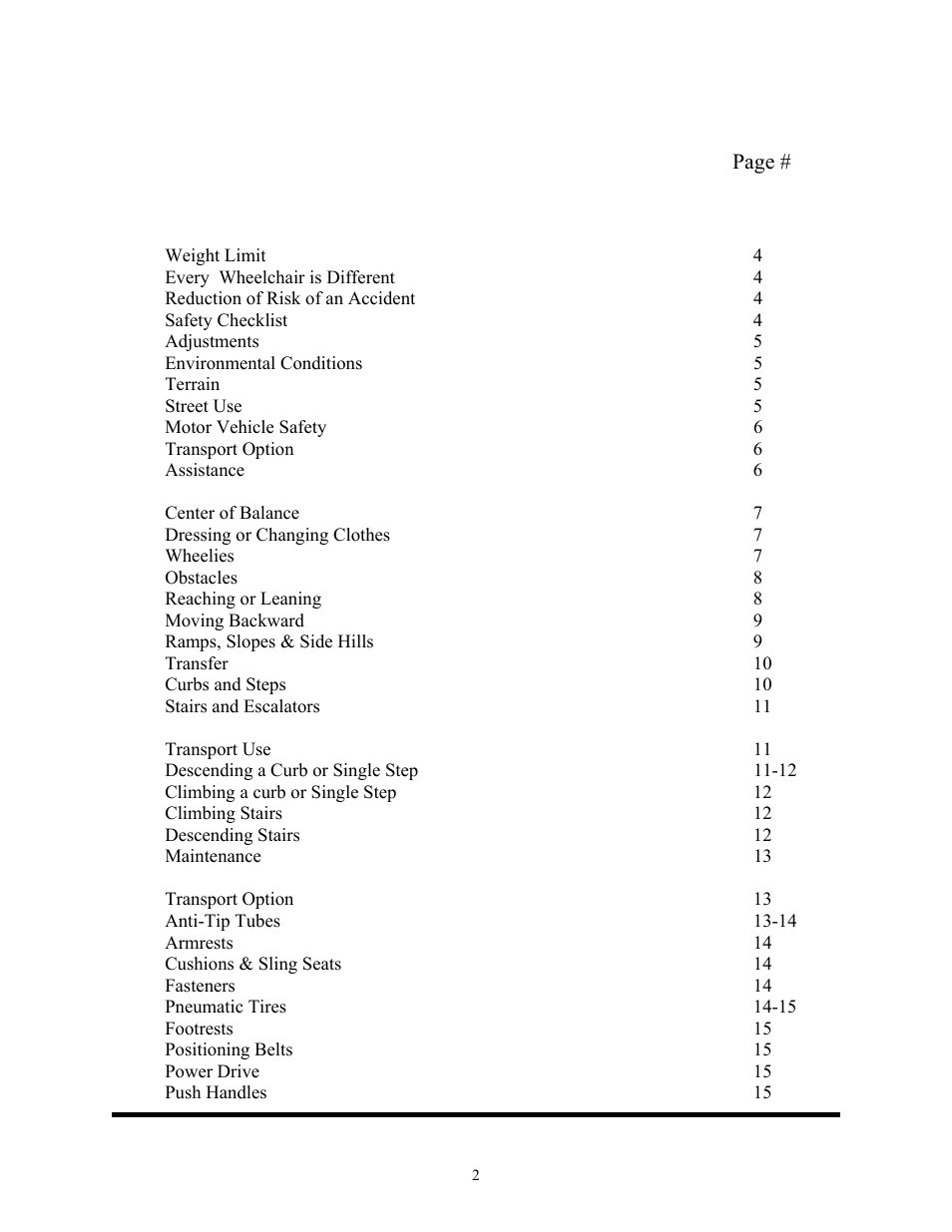 Freedom Designs Freedom SP3 User Manual | Page 4 / 48