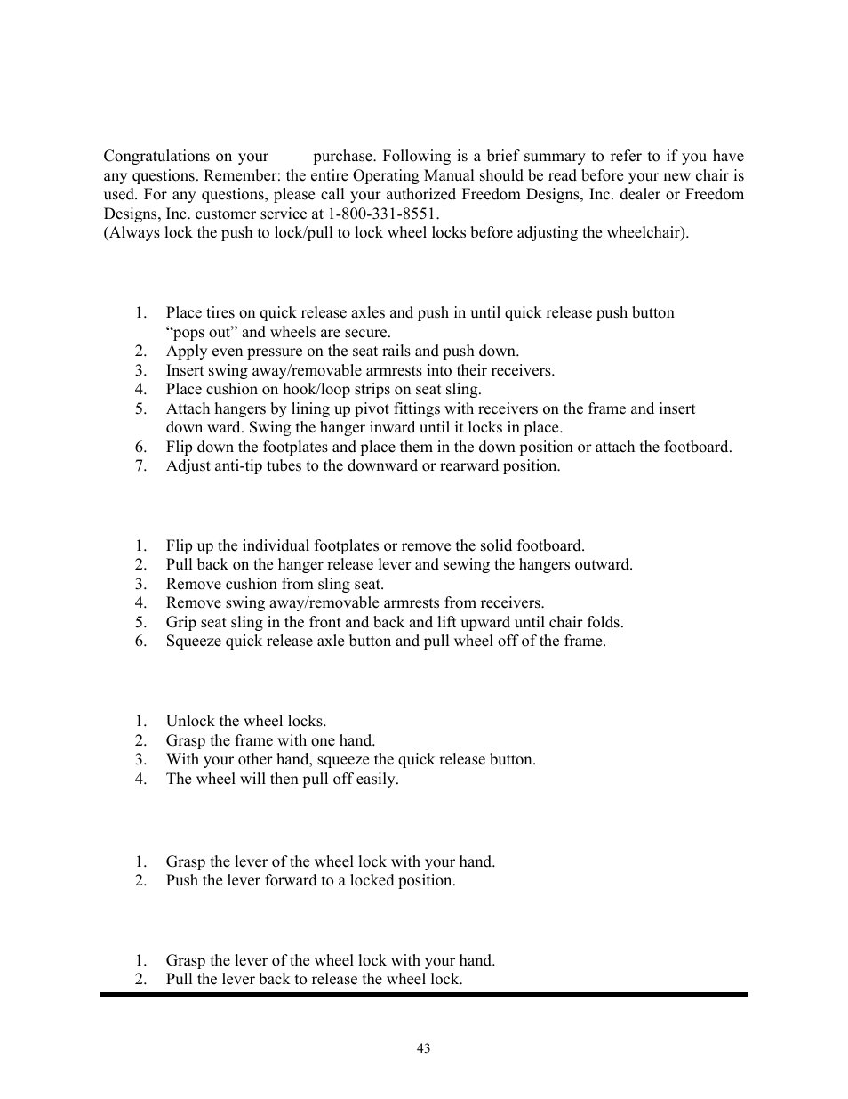 Summary, Freedom designs, inc | Freedom Designs Freedom SP3 User Manual | Page 45 / 48