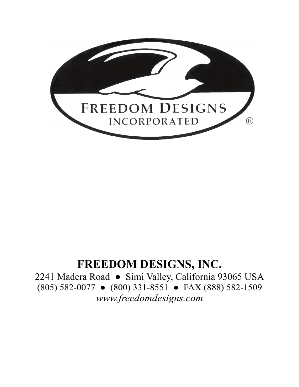 Freedom designs, inc | Freedom Designs Freedom SP3 Mini User Manual | Page 48 / 48