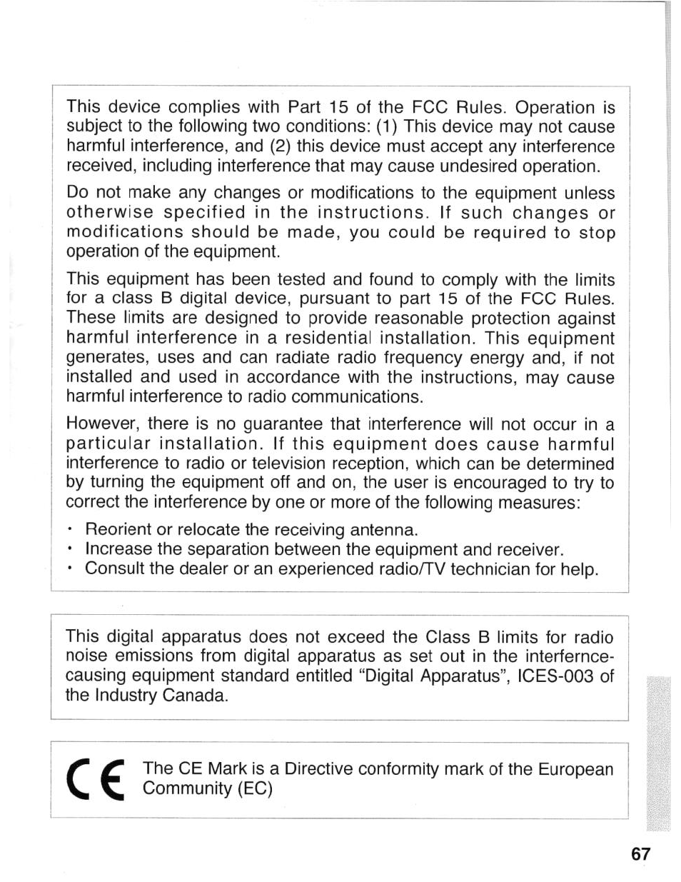 Canon eos rebel g User Manual | Page 67 / 68