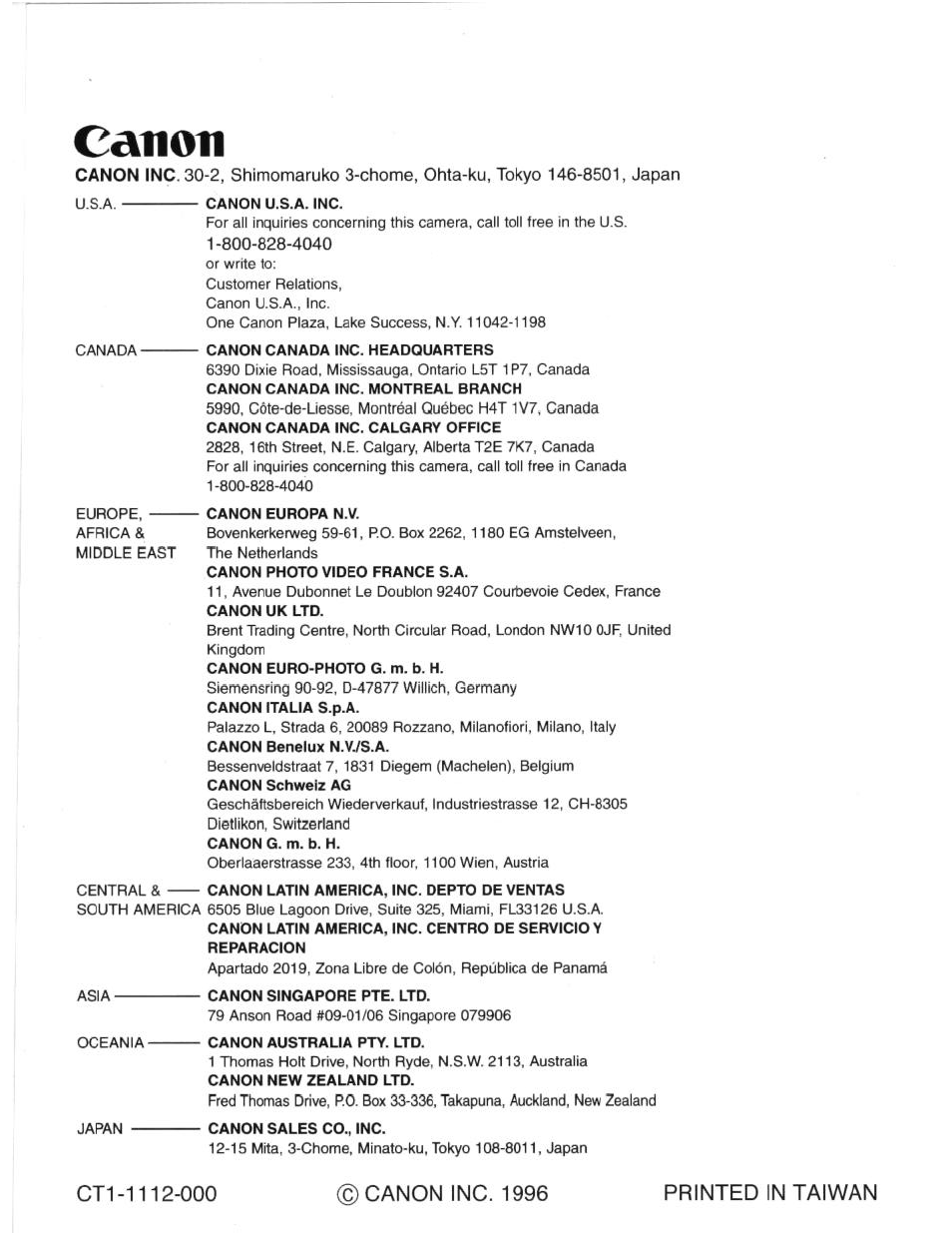 Canon | Canon eos rebel g User Manual | Page 68 / 68