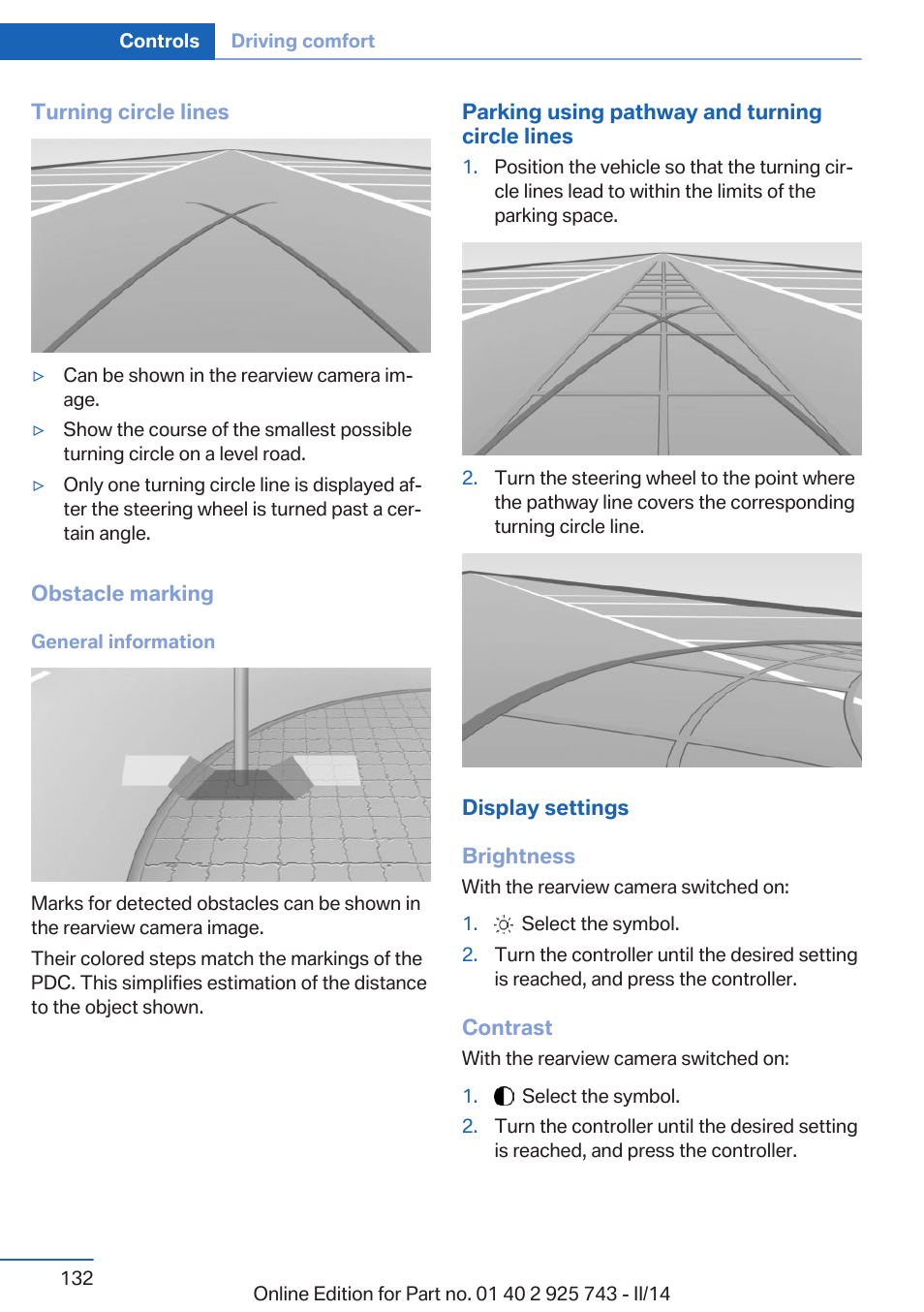 BMW 335i xDrive Sedan 2014 User Manual | Page 132 / 242