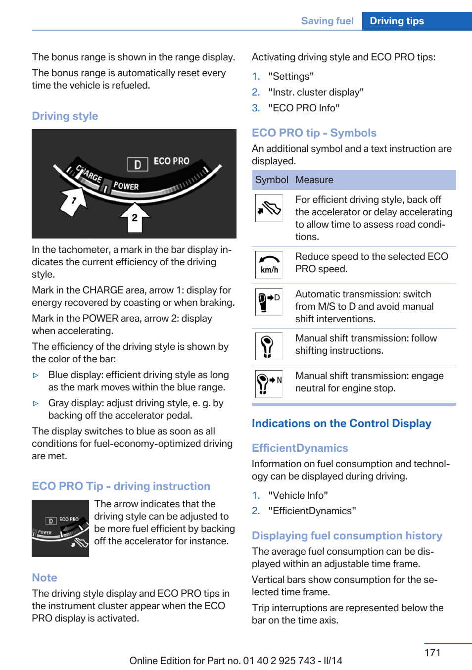 BMW 335i xDrive Sedan 2014 User Manual | Page 171 / 242