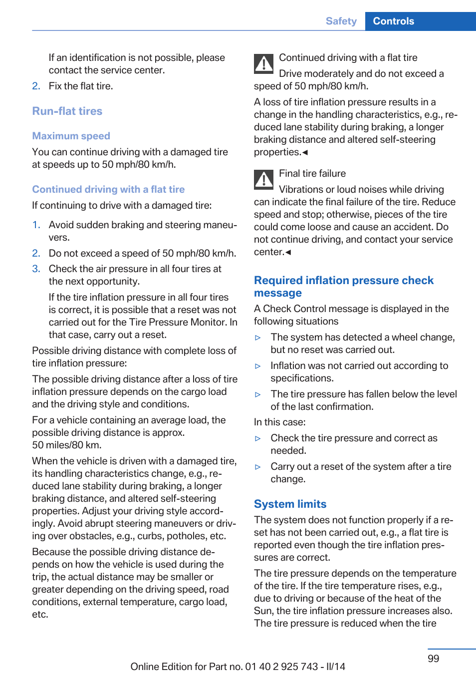 BMW 335i xDrive Sedan 2014 User Manual | Page 99 / 242