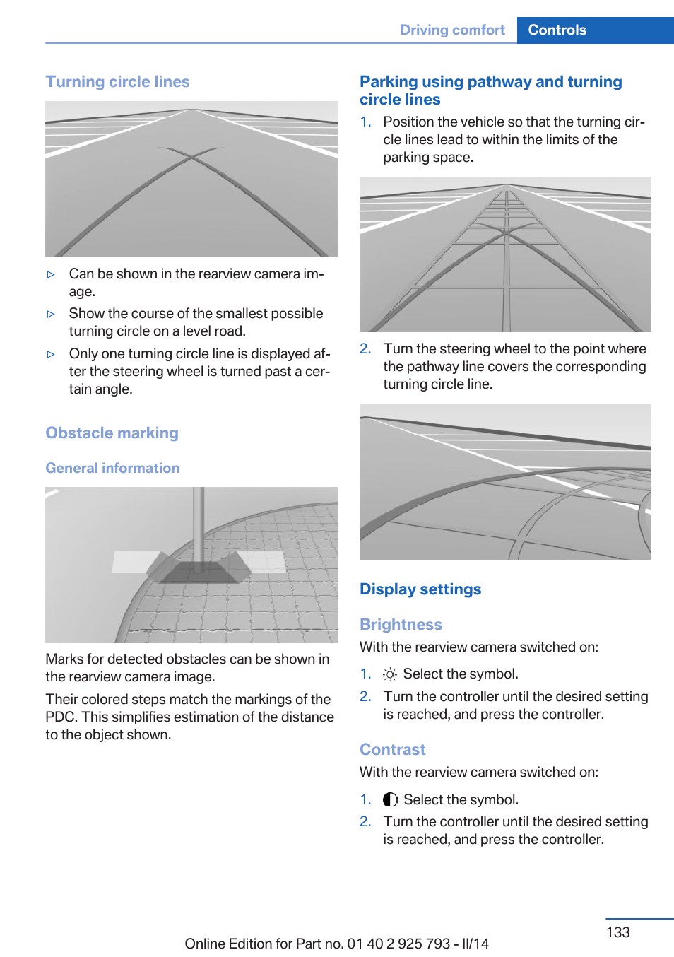 BMW 328d xDrive Sports Wagon 2014 User Manual | Page 133 / 244