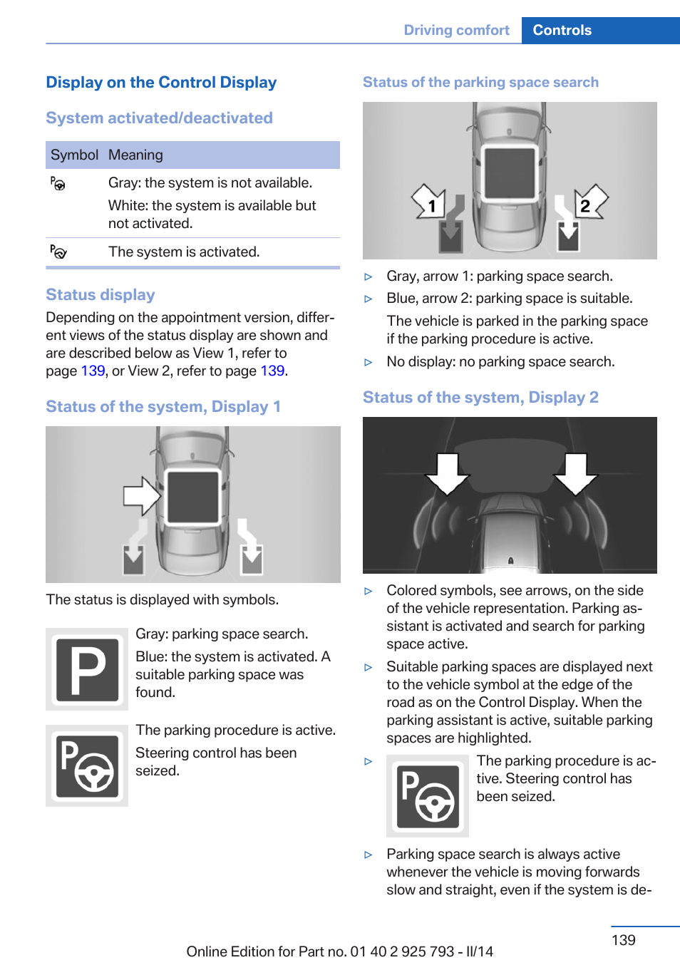 BMW 328d xDrive Sports Wagon 2014 User Manual | Page 139 / 244