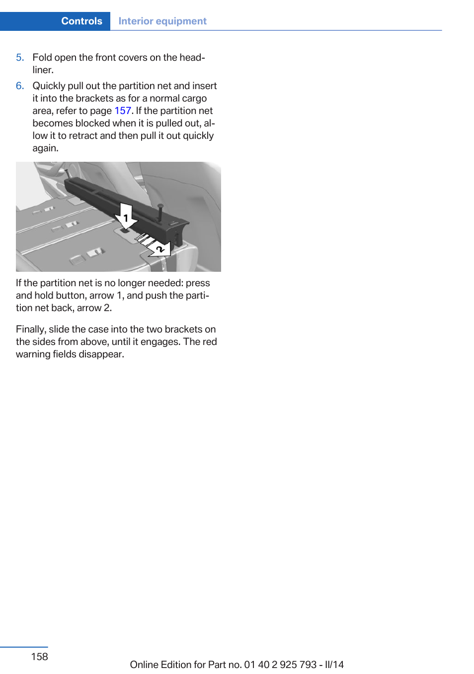 BMW 328d xDrive Sports Wagon 2014 User Manual | Page 158 / 244