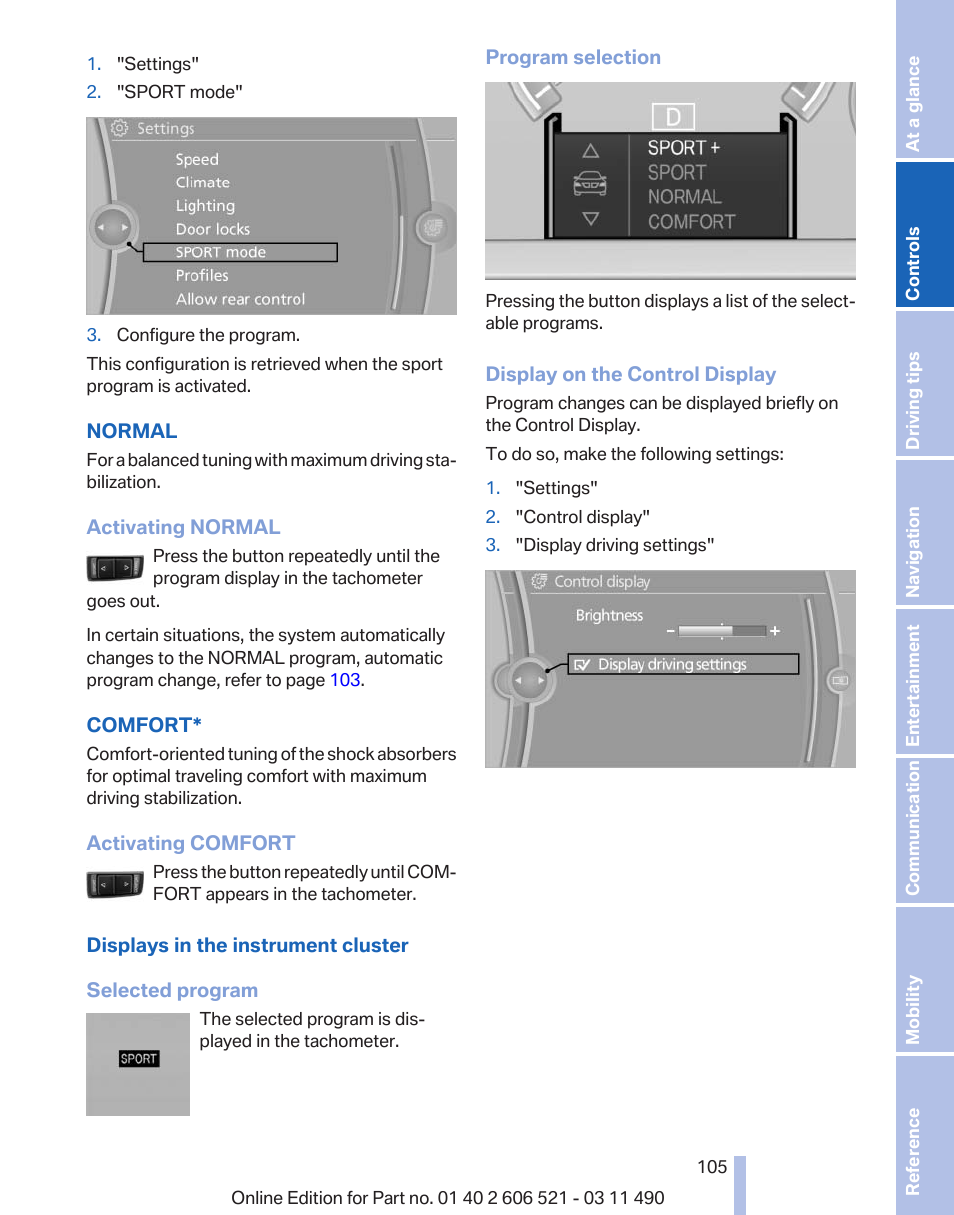 BMW 650i xDrive Convertible 2012 User Manual | Page 105 / 282