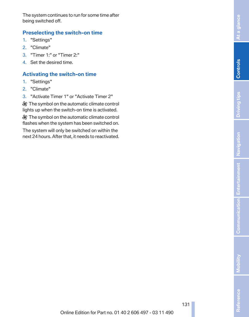 BMW 760Li Sedan 2012 User Manual | Page 131 / 299