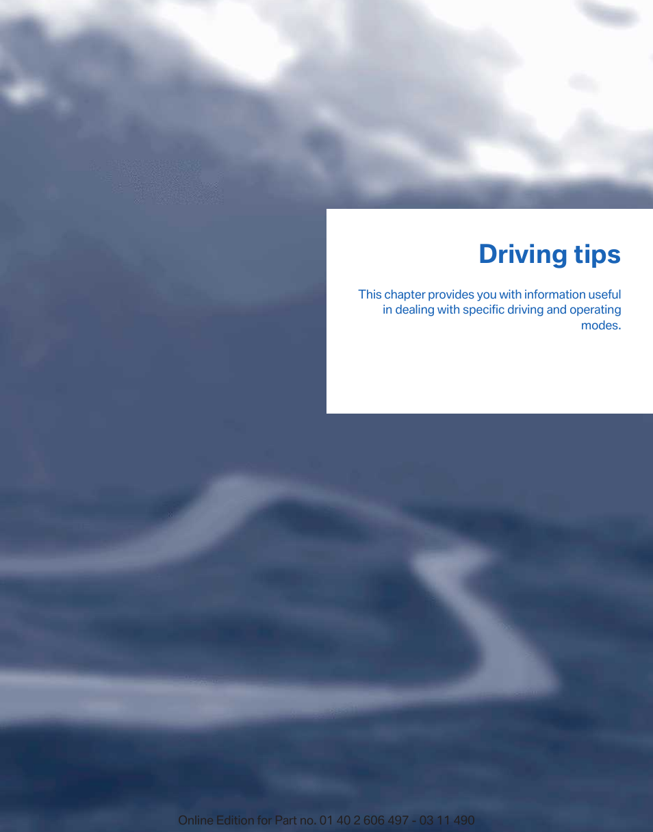 Driving tips | BMW 760Li Sedan 2012 User Manual | Page 143 / 299