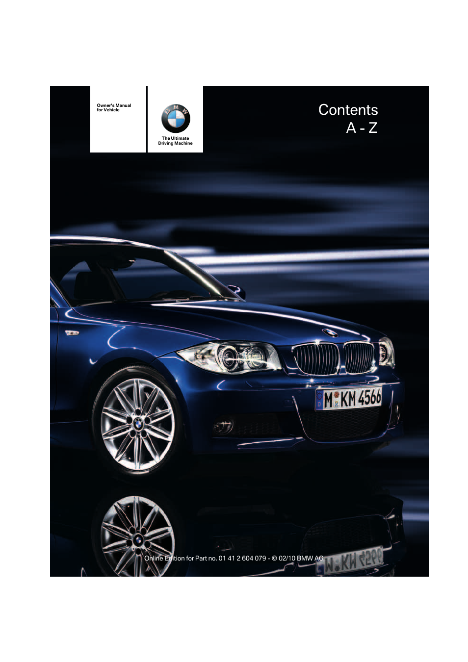 BMW 135i Convertible 2011 User Manual | 176 pages