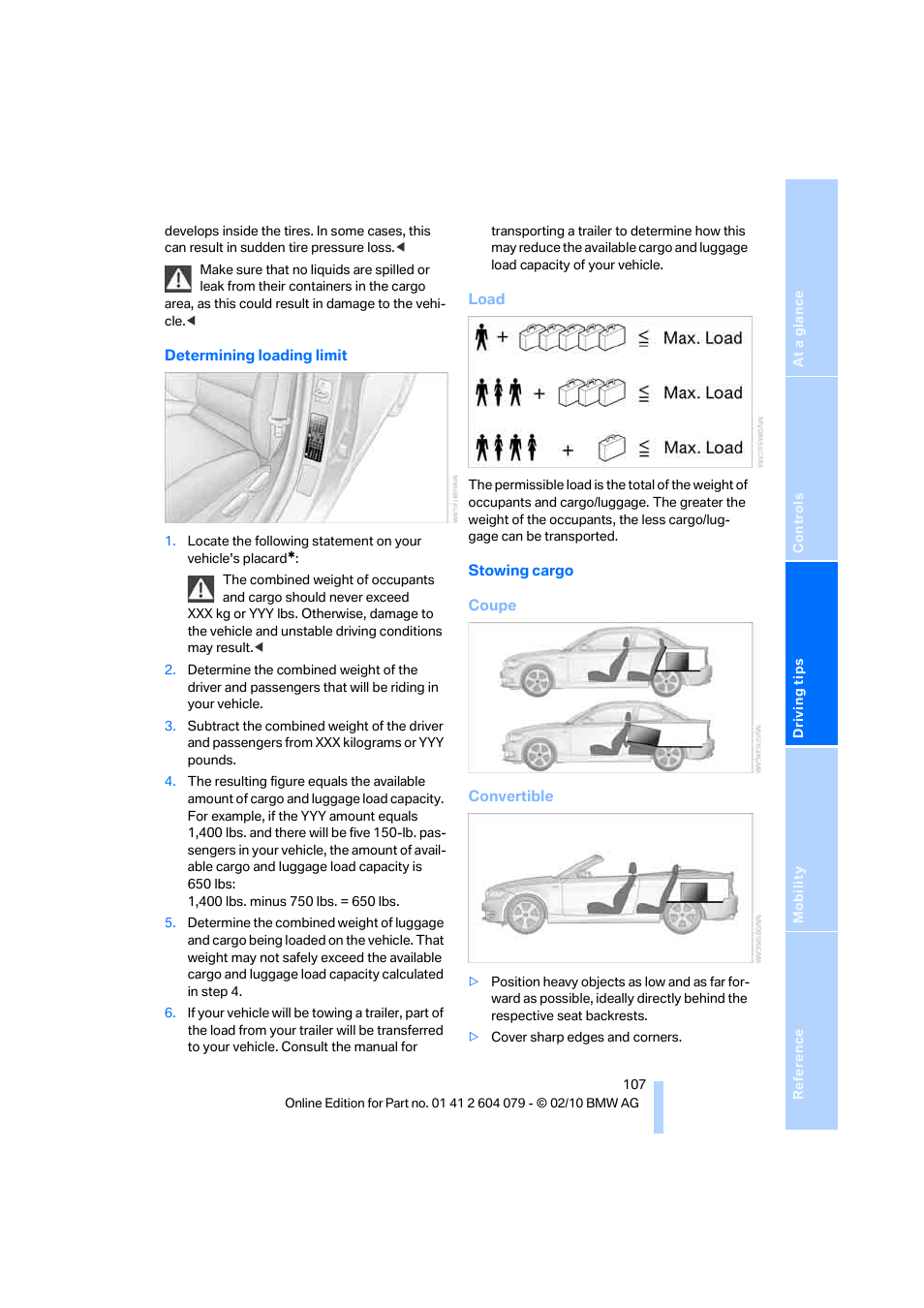 BMW 135i Convertible 2011 User Manual | Page 109 / 176