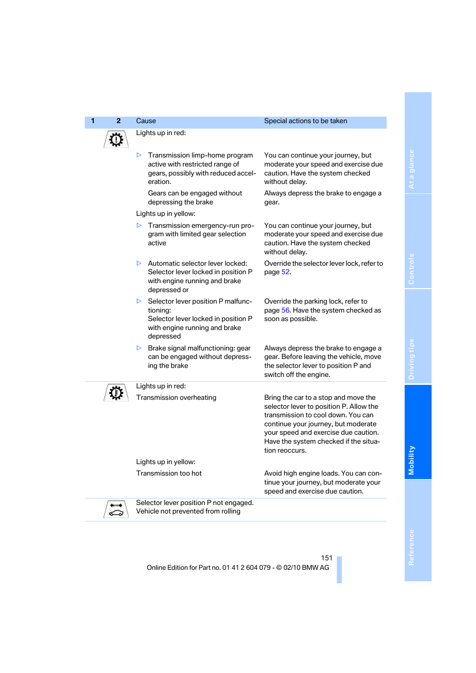 BMW 135i Convertible 2011 User Manual | Page 153 / 176